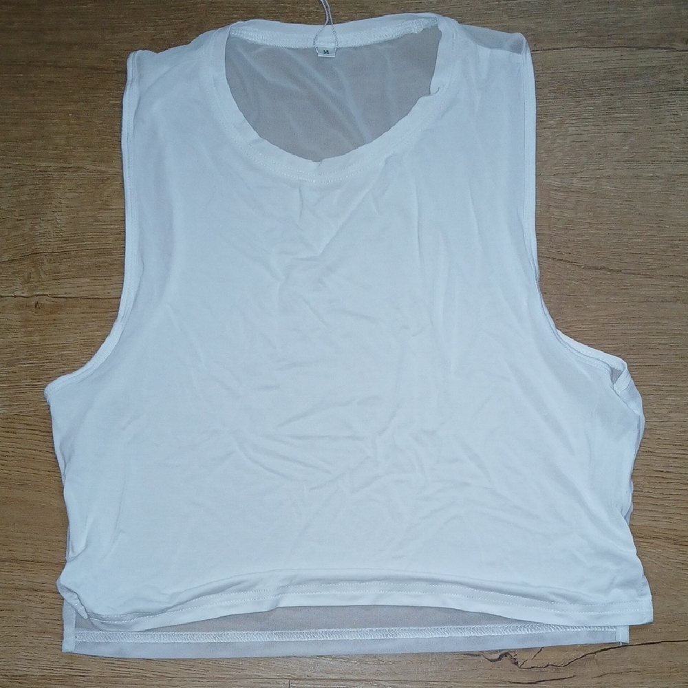 White Sleeveless Women's Top